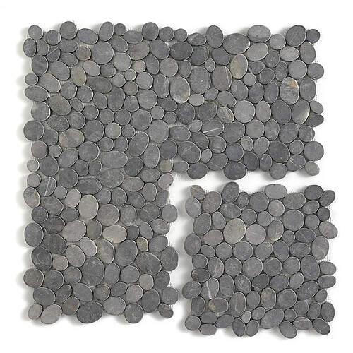 Pegane Carrelage de mosaïque (Boite de 1m²) / Plaque mosaïque mur et sol en marbre naturel coloris gris mat - 33 x 33 cm