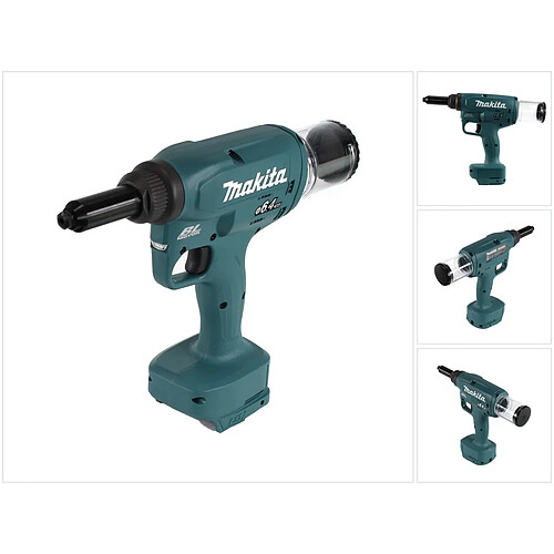 Makita DRV 250 Z Riveteuse sans fil 20kN, 18V, sans balai, Solo - sans batterie, sans chargeur