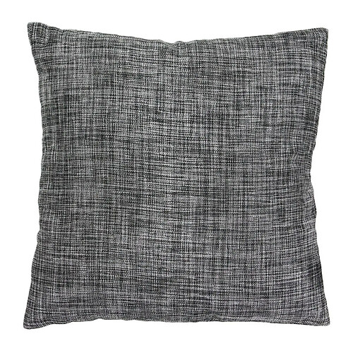 Thedecofactory LINX - Coussin effet chiné métallisé noir 40x40