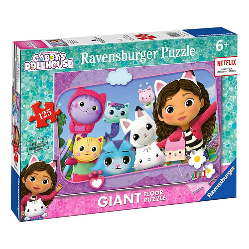 Ravensburger Puzzle de Sol Géant 125 pièces La Maison de Poupée de Gabby Multicolore