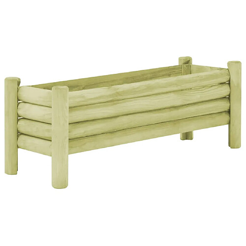 vidaXL Lit surélevé de jardin Bois de pin imprégné 120x40x42 cm