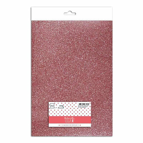 TOGA Flex thermocollant à paillettes - Rose nacré - 30 x 21 cm