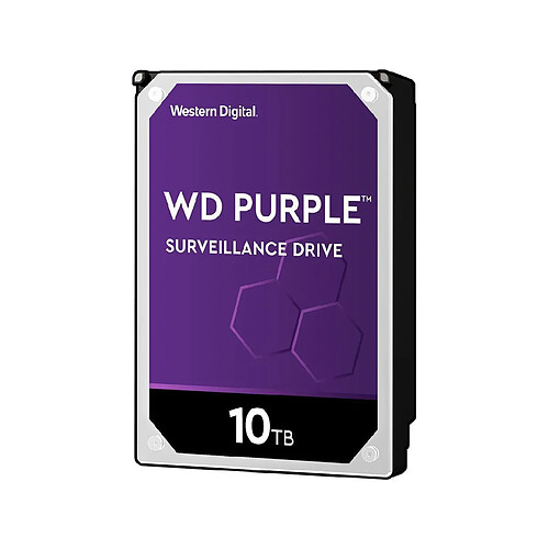 Western Digital WD PURPLE 10 To - 3.5'' SATA III 6 Go/s - Cache 256 Mo - Violet