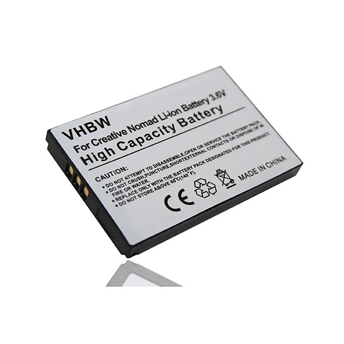 vhbw Li-Ion Batterie 900mAh (3.7V) pour CREATIVE NOMAD Muvo2 FM Muvo 2 Jukebox Zen XTRA Jukebox Zen NX