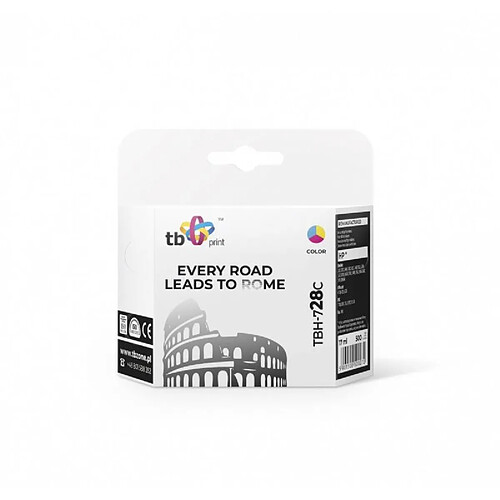 Ink TBH-728C (HP No. 28 - C8728A) Color remanufactured