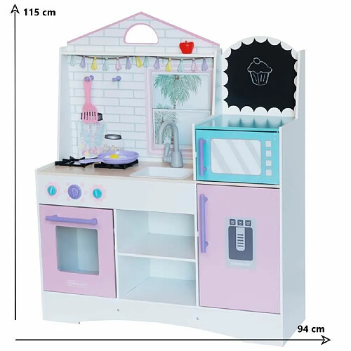 KidKraft- Spielküche Dreamy Delights aus Holz Cuisine pour Enfants en Bois, 10119, Multicolore Rose