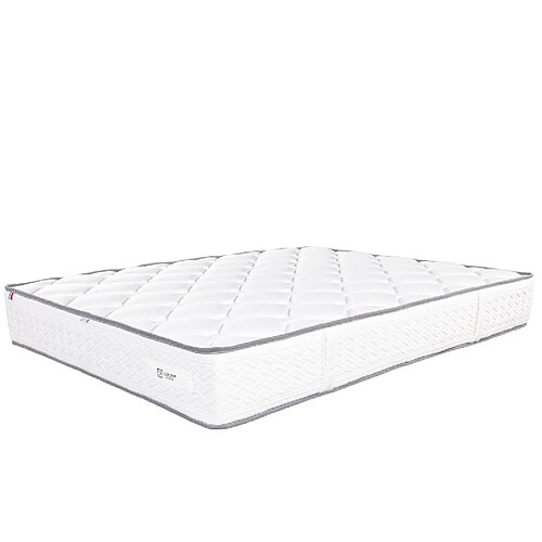 LUXURY LITERIE Matelas Iris (20 cm), mousse haute densité, ferme, face été/hiver,Couette et Oreiller, 140x190cm