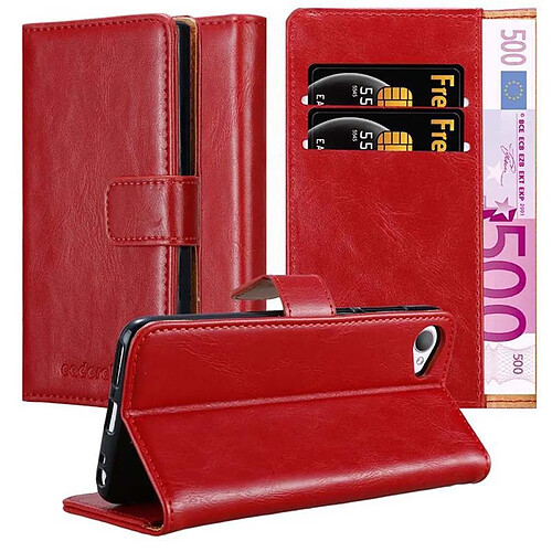 Cadorabo Coque HTC Desire 12 Etui en Rouge