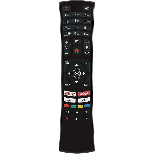 SANAG Rc4390 Telecommande De Remplacement Pour Telefunken Tv L24H472F4Cwv-Wi D65U400N4Cwh L55U405N4Cwh 49Dtu652 D40U298N4Cwh D50U293N4Cwh Jt-55Ubs300 Te43292S31Y2P D43U297N4Cwh D32H289N4Cwi 55Dtu65232