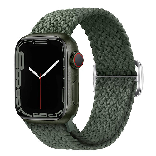 Avizar Bracelet pour Apple Watch 41mm / 40mm / 38 mm Nylon Tressé Respirant vert kaki