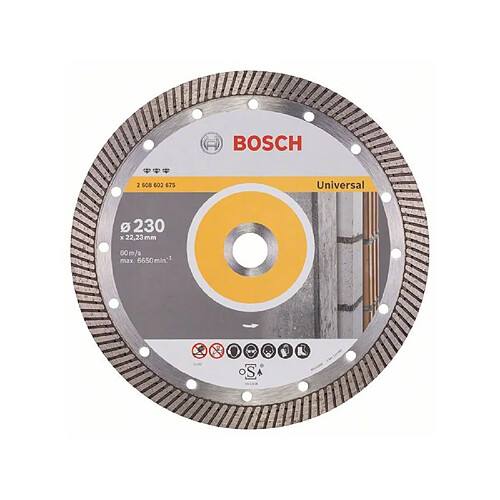 Bosch Disque diamant Best for Universal Turbo Ø230mm AL 22,23mm 2608602675