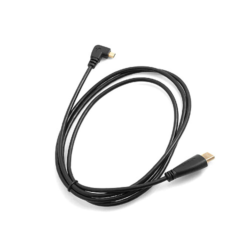 SYSTEM-S Câble HDMI mâle à 90° Droit vers fiche HDMI Standard