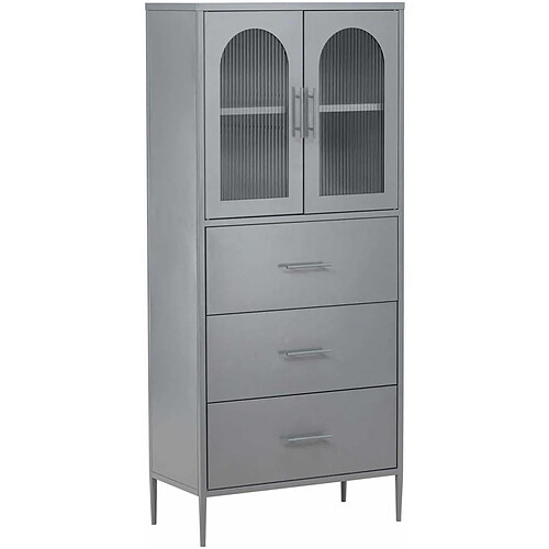 Venture Home Buffet haut 2 portes et 3 tiroirs La Paz gris clair.