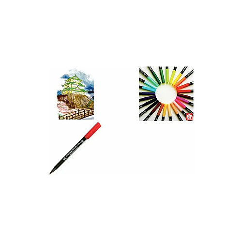 SAKURA Feutre pinceau Koi Coloring Brush, vert oxyde chrome ()