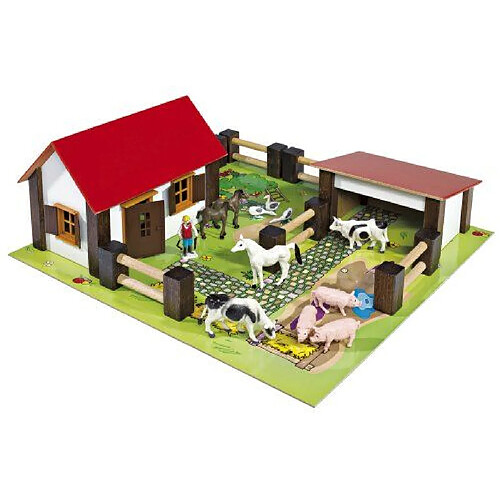 Eichhorn - 100004304 - Petite ferme en Bois - 21 pièces - multicolore