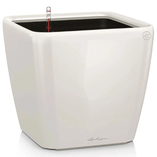 LECHUZA Jardinière QUADRO LS 35 ALL-IN-ON blanc brillant 16160