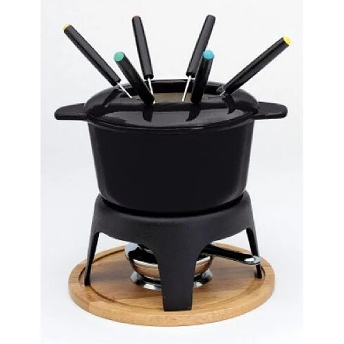 BAUMALU - Service à Fondue Bourguignonne caquelon noir 17cm*