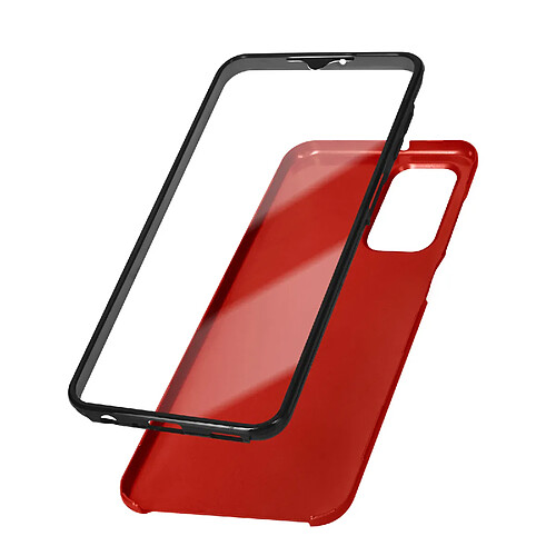 Avizar Coque Intégrale pour Samsung A13 5G et A04s Arrière Rigide et Avant Souple Rouge