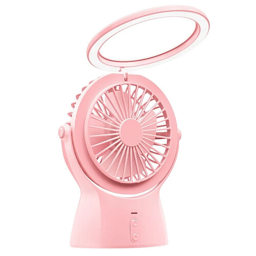 Wewoo Lampe USB deux en un Ventilateur de charge Mini de bureau de poudre de fleur de cerisier