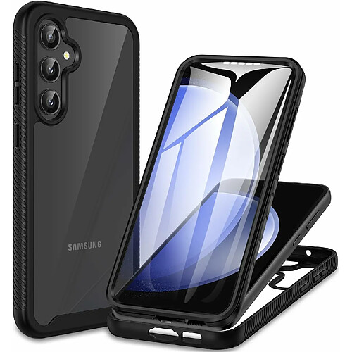 Xeptio Coque 360 degrés intégrale pour Samsung Galaxy S23 FE 5G Protection arrière PC Case et Avant en TPU Transparente -