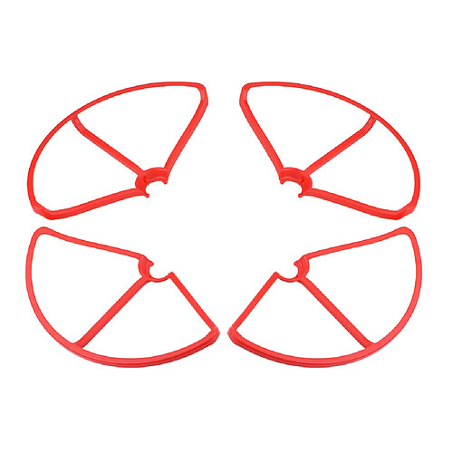 4 pièces anneau de protection garde hélice pour xiaomi mi drone 1080p / 4k rouge