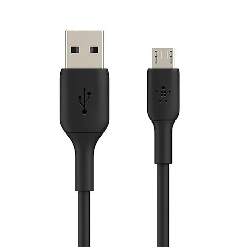 Câble USB vers Micro-USB Charge et synchro Certifié USB-IF 1 mètre Belkin Noir