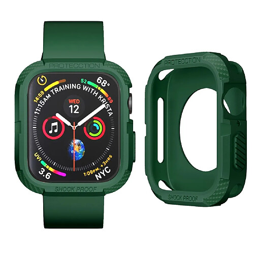 Coque en TPU anti-chocs, vert pour votre Apple Watch Series 7 41mm/Series 6/5/4/SE 40mm