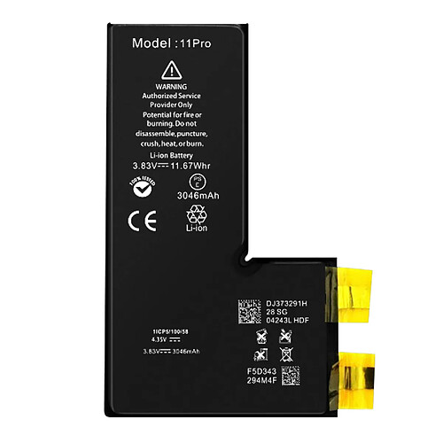 Avizar Batterie Sans BMS pour iPhone 11 Pro Capacité 3046mAh