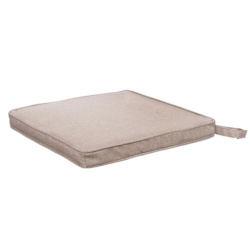 BigBuy Outdoor Coussin de chaise Beige 38 x 38 x 4 cm