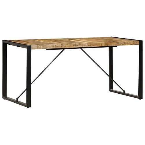 Maison Chic Table de salle à manger,Table à dîner 160x80x75 cm Bois de manguier massif -GKD76594