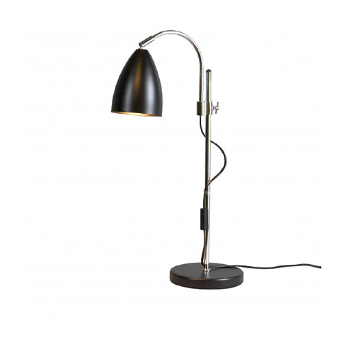 Luminaire Center Lampe de table SWAY en Métal et Noir mat