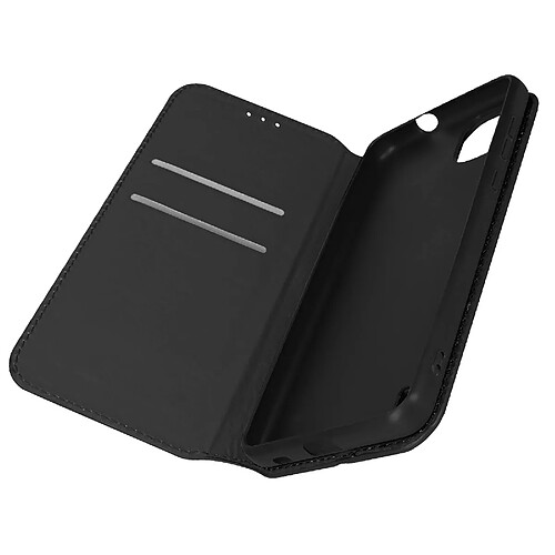 Avizar Housse Wiko Y82 Clapet Portefeuille Fonction Support Vidéo Noir