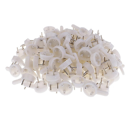 50 Pièces En Plastique Dur Résistant Crochets Muraux Photo Cadre Photo Suspendu 20x40mm