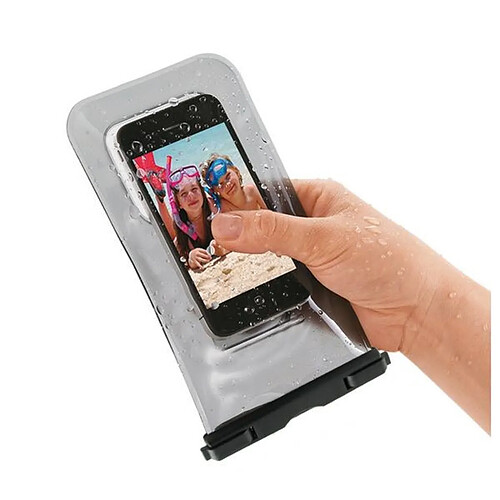 Totalcadeau Housse pour téléphone portable Transparent Waterproof - Housse smartphone eau pas cher