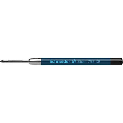 Schneider Slider 755 / 175501 Mine pour stylo-bille XB Noir Lot de 10