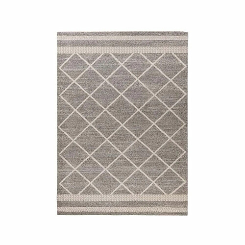 Paris Prix Tapis Tissé Graphique Rhombus II Beige & Marron 160 x 230 cm