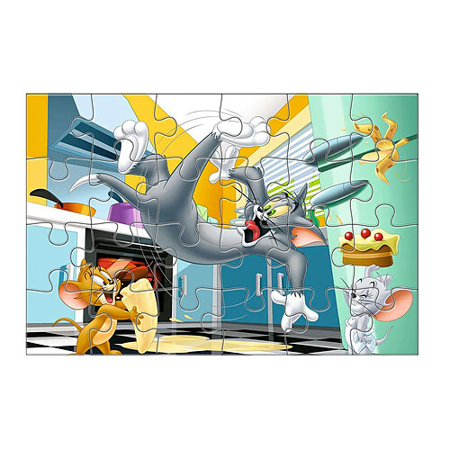 Ravensburger Puzzle de 24 Pièces Thème Tom et Jerry de la Collèction Giant Floor Multicolore