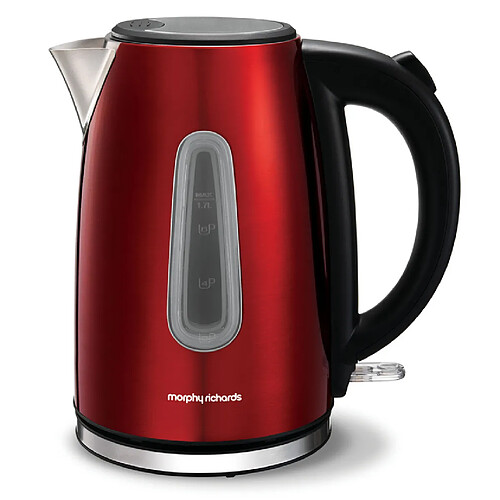 morphy richards - bouilloire sans fil 1.7l 2200w rouge - m102778ee