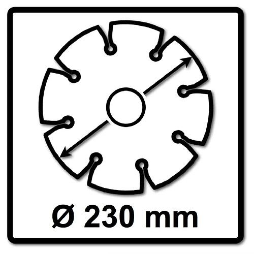 Makita Diamak Disque diamanté pour le ponçage de la pierre et du béton - 230 mm - 22,23 mm, 1 pc. ( D-61145 )