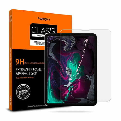 Spigen Sgp Spigen, Verre Trempé conçu pour iPad Pro 11 2020/2018, Premium 9H, Respectueux de la Casse, Protection écran Vitre pour Tablette Apple iPad Pro 11 Pouces 2020&Apple iPad Pro 11 Pouces 2018