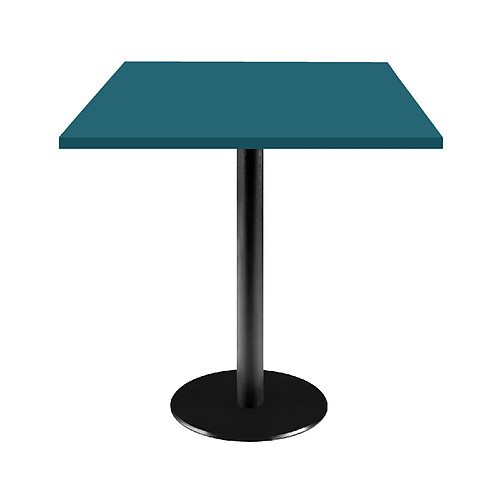 Restootab Table 70x70cm - modèle Rome bleu de prusse