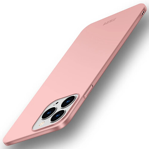 Mofi Coque en TPU surface de finition givrée or rose pour votre Apple iPhone 13 Pro 6.1 pouces