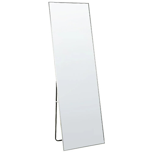 Beliani Miroir sur pied BEAUVAIS 156 cm Argenté