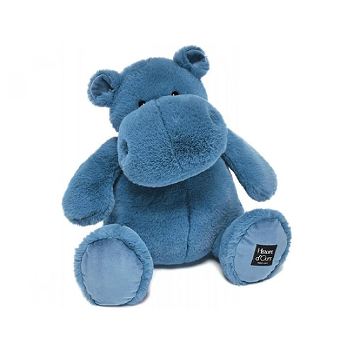 Histoire d'Ours Peluche Hip hippo bleu 40cm