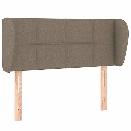 Maison Chic Tête de lit moderne avec oreilles pour chambre - Décoration de lit Taupe 83x23x78/88 cm Tissu -MN52680