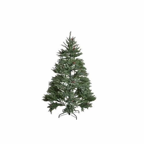 Sapin de Noël DKD Home Decor PVC Métal LED Enneigé (110 x 110 x 150 cm)