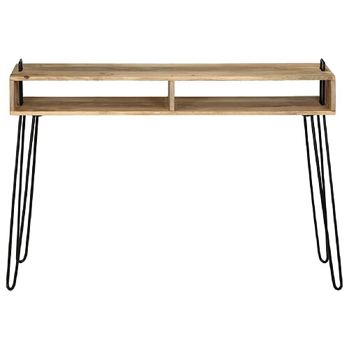 Maison Chic Table console | Meuble d'entrée | Table d'appoint Bois de manguier massif 115 x 35 x 76 cm -GKD68636