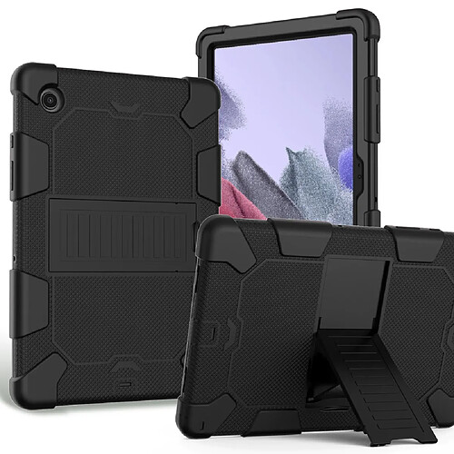 Coque en silicone antichoc, bicolore avec béquille noir pour votre Samsung Galaxy Tab A8 10.5 (2021)