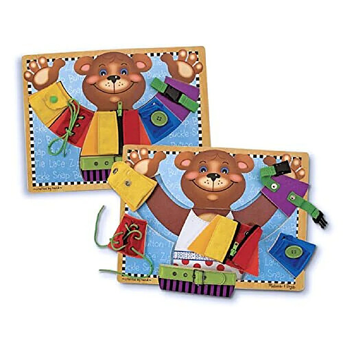 Melissa & Doug Basic Skills Puzzle Board - Jouet Aducatif en bois