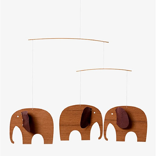 Flensted Mobiles 3 Bebes elephants en bois